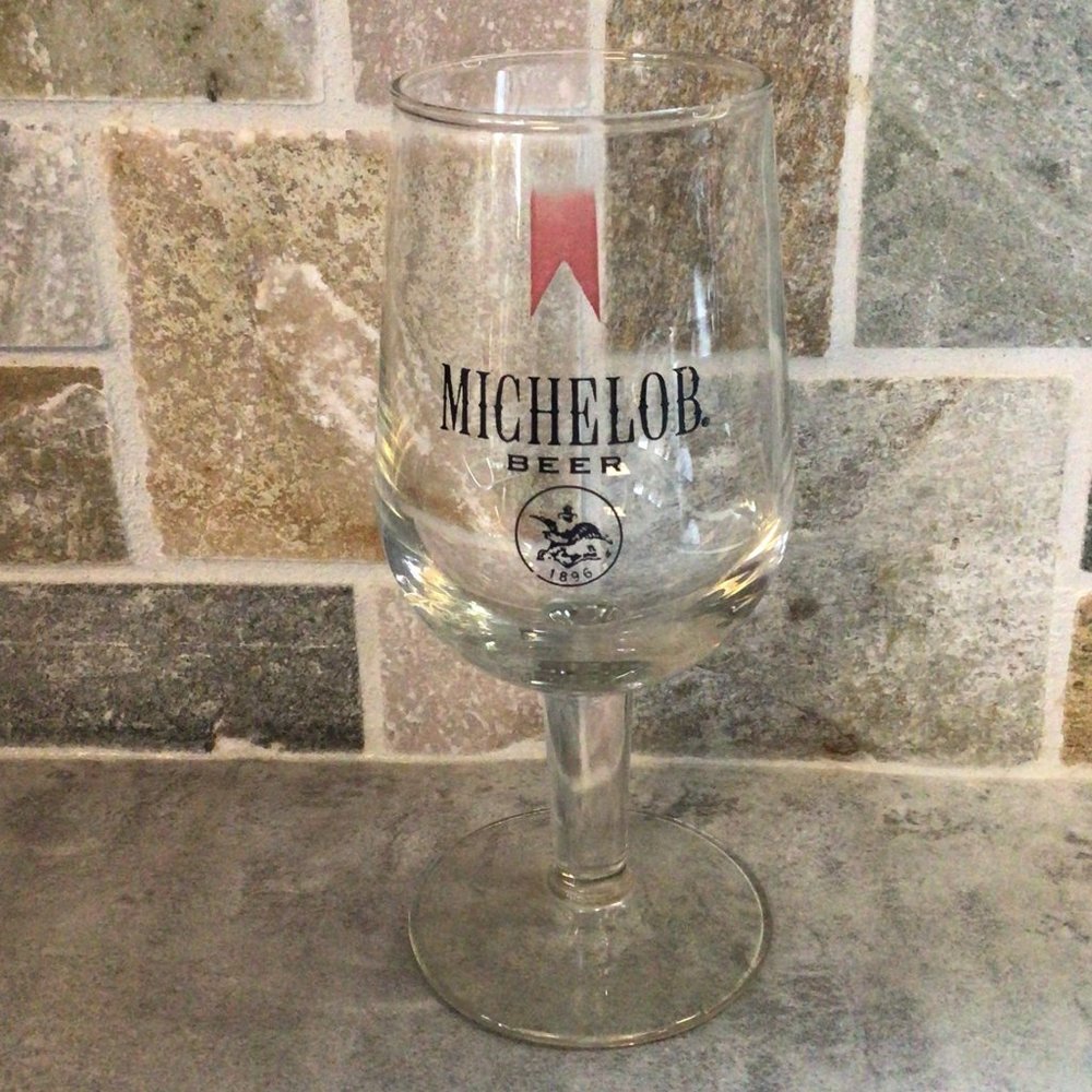 Vintage Michelob Stemmed Beer Glass